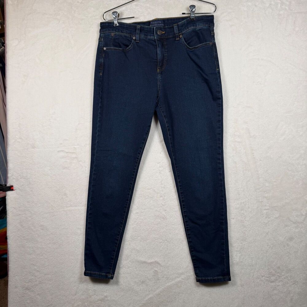 Talbots Simply Flattering Jegging Jeans 12P Dark Wash Stretch Denim Petite